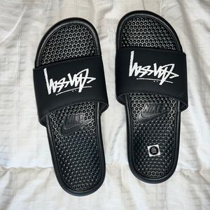 Stussy Nike slides brand new